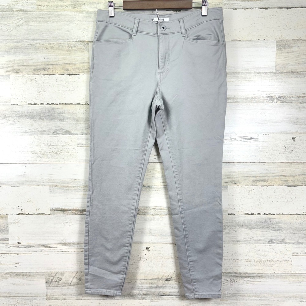 Three Dots Gray Cotton Blend Skinny Jeans Stretchy‎ Pants Size 10 Casual Comfort